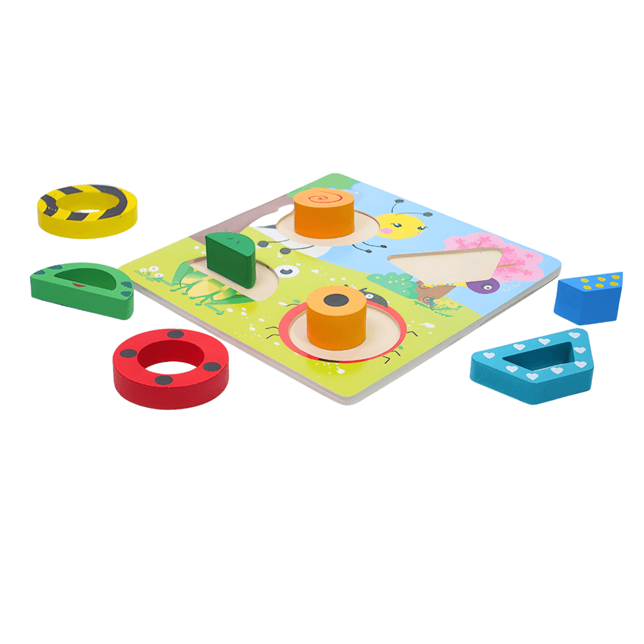 3d Insects Wooden Puzzle for Kids-1 (Random design will be send) - Kids Bestie
