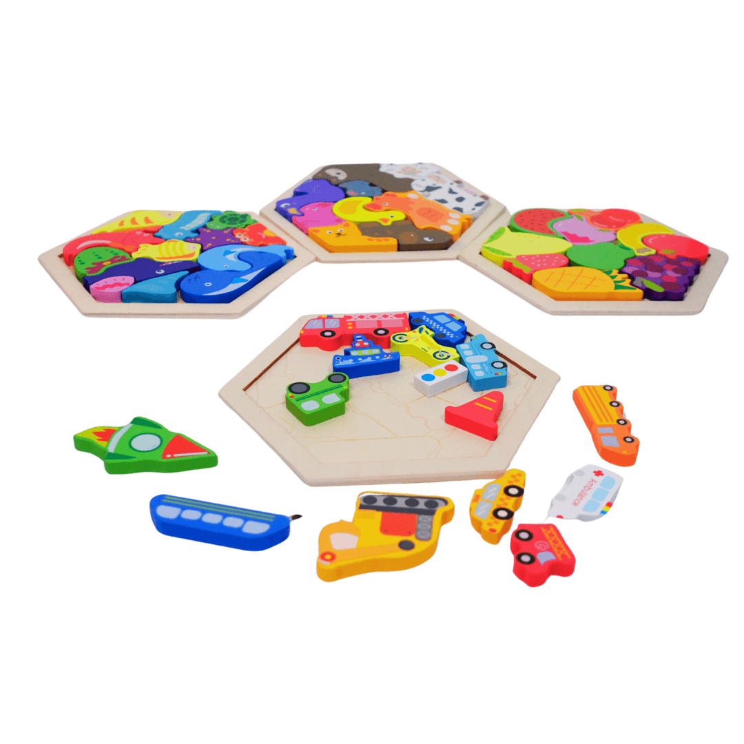 4 in 1 Best Combo of 4 Puzzles (Random design will be send) - Kids Bestie