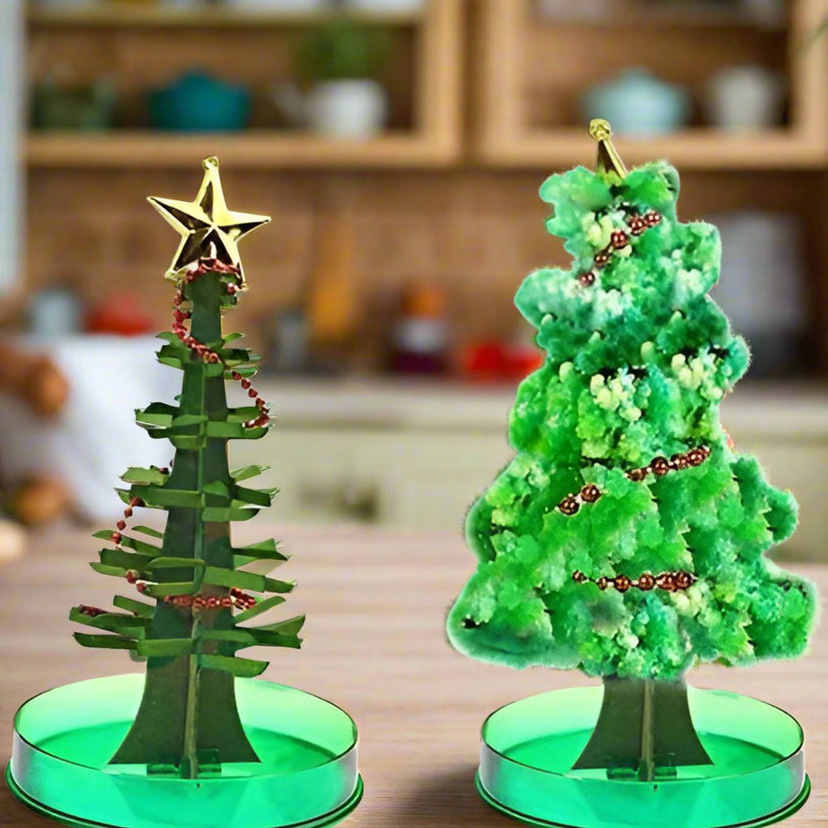 Self Growing Crystal Magic Christmas Tree - Free Accessories - 1 Pc