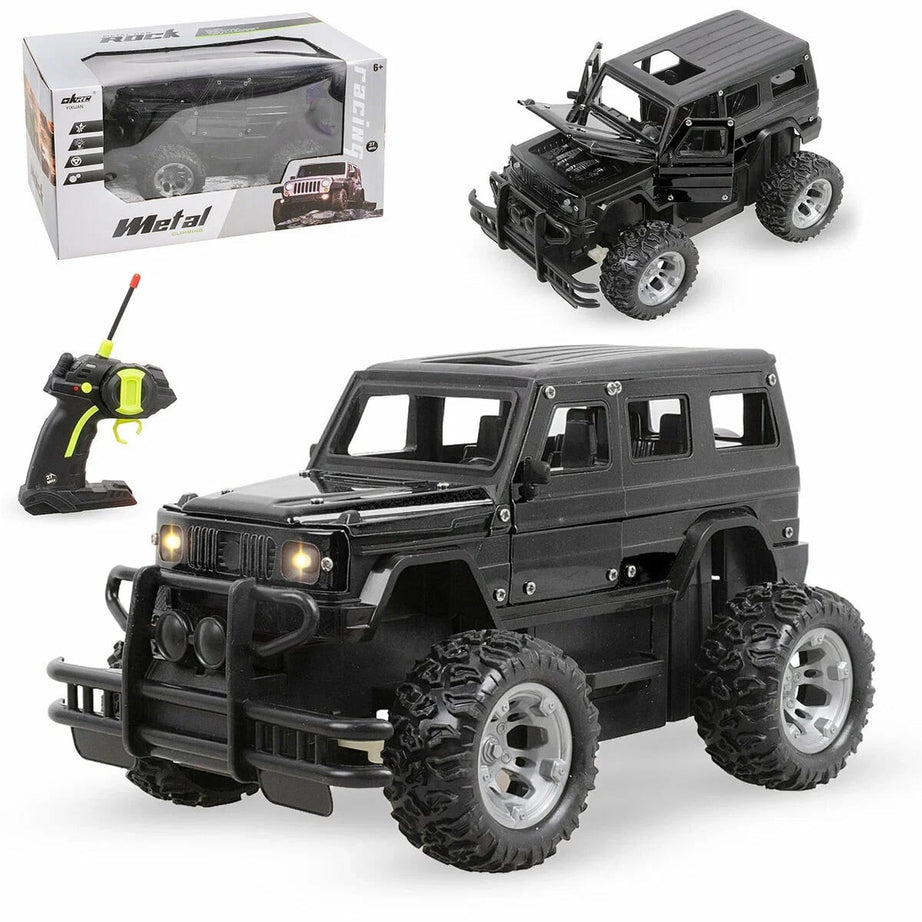 It is paired with a gun_style remote control