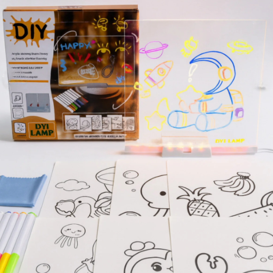 DIY LAMP with LED Message Board | KidsBestie