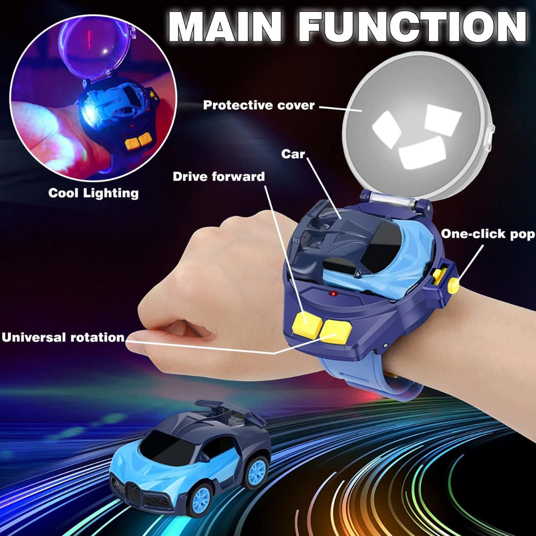 RC Watch Mini Car Wrist Watch Rechargeable- 1 Car 1 Watch Case  (Random Metal Car)