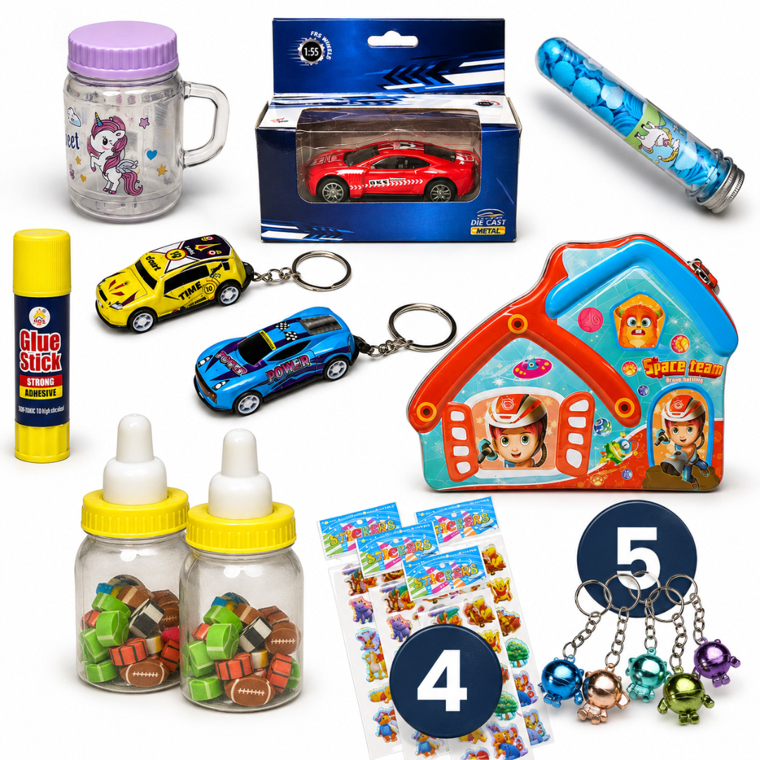 75+ Items KidsBestie Ultimate Toys, Games & Stationery Mega Combo Pack for Kids