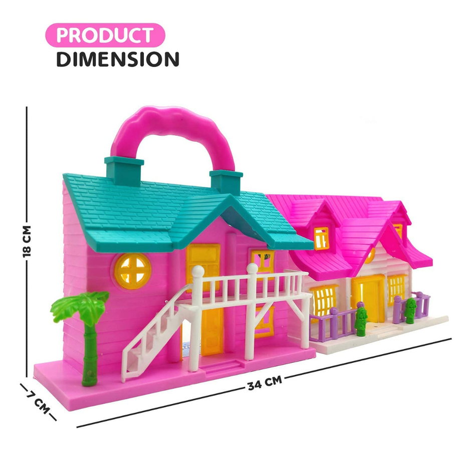 Beautiful Doll House | Pretend Play Set for Girls | Mini Furniture & Accessories | Creative Role Play Toy