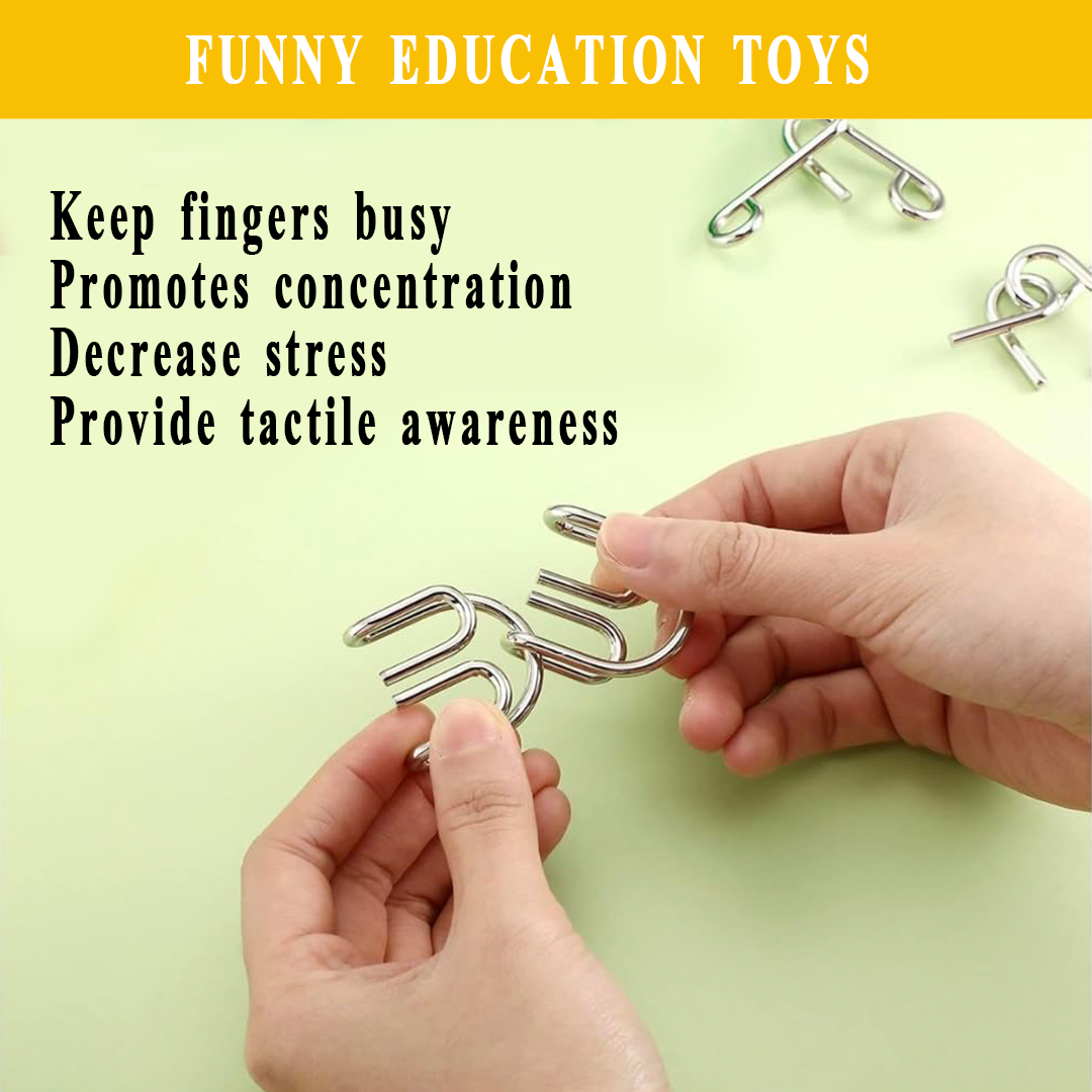 IQ Metal Puzzle Brainteaser – Twist, Think & Solve