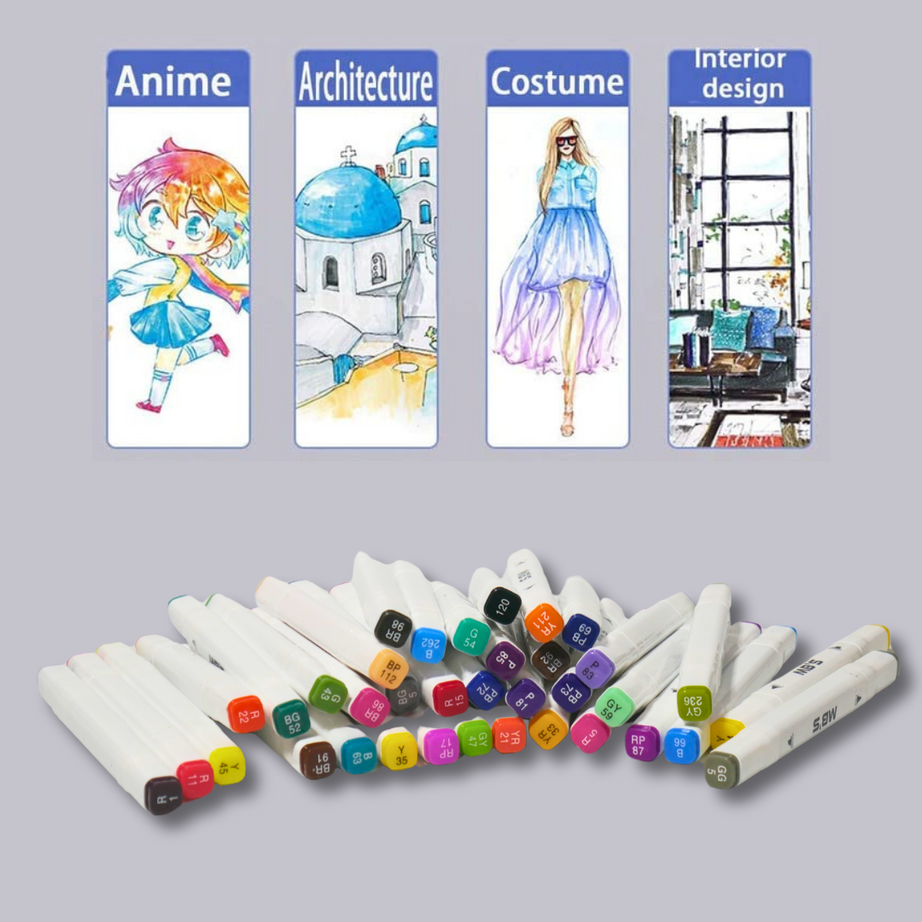 Touch Wool Marker – 36 PCS Set | KidsBestie