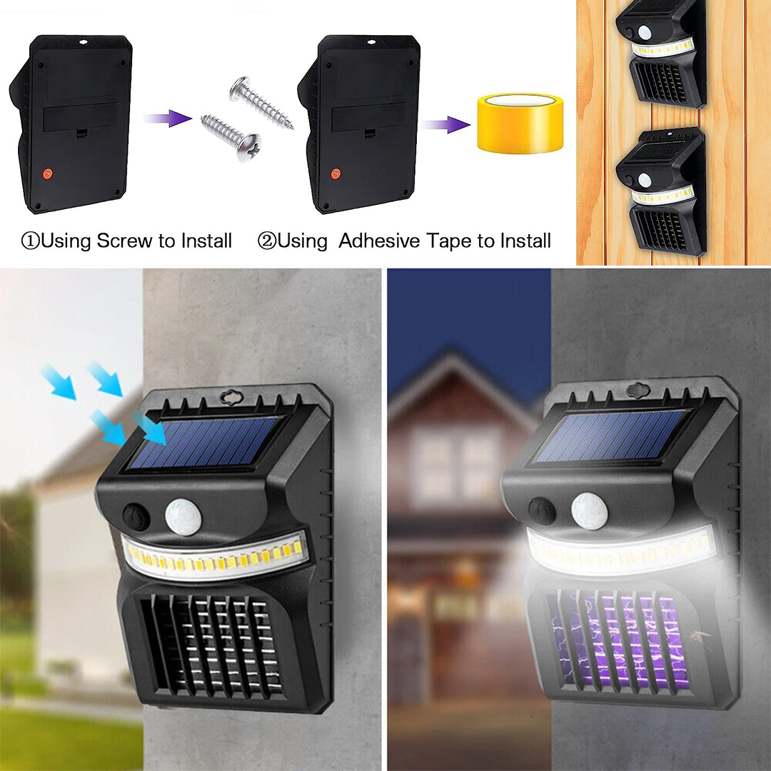 Solar Reachargeable LED with Sensor Mosquito Killer