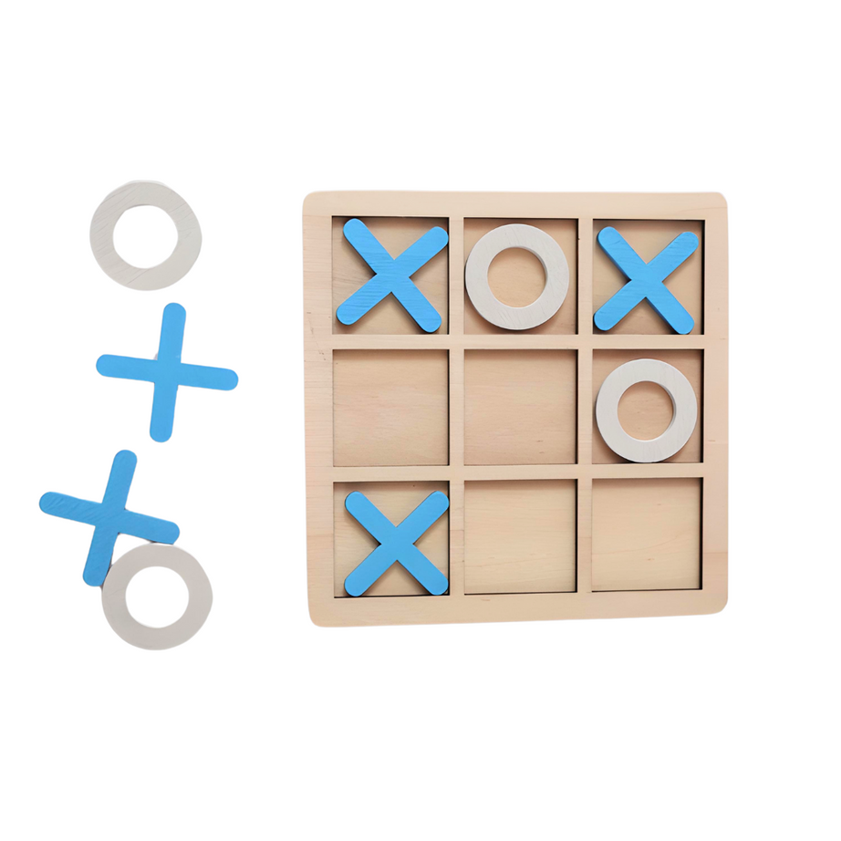 XOX Wooden Classical Zero Cross Tic Tac Toe Game Board-colours, Logical Thinking Brain Game Memory Game for Kids and Family Game