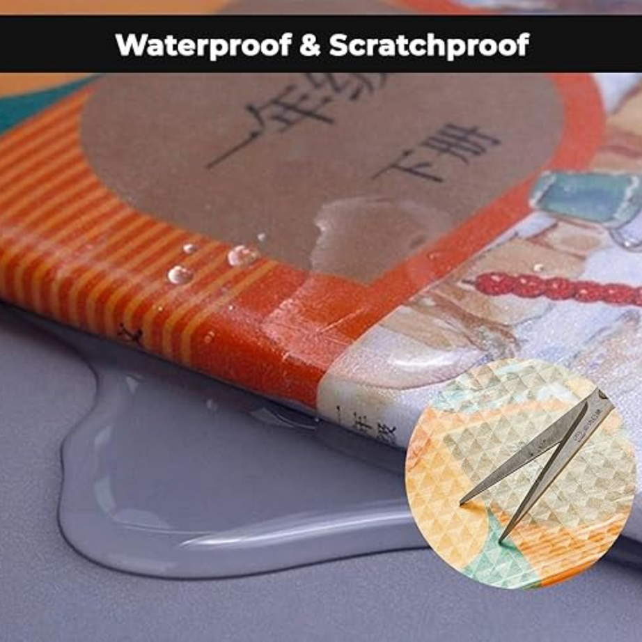 30 Pcs Self-Adhesive Book Cover Transparent Protective Sticker for School Notebooks | KidsBestie