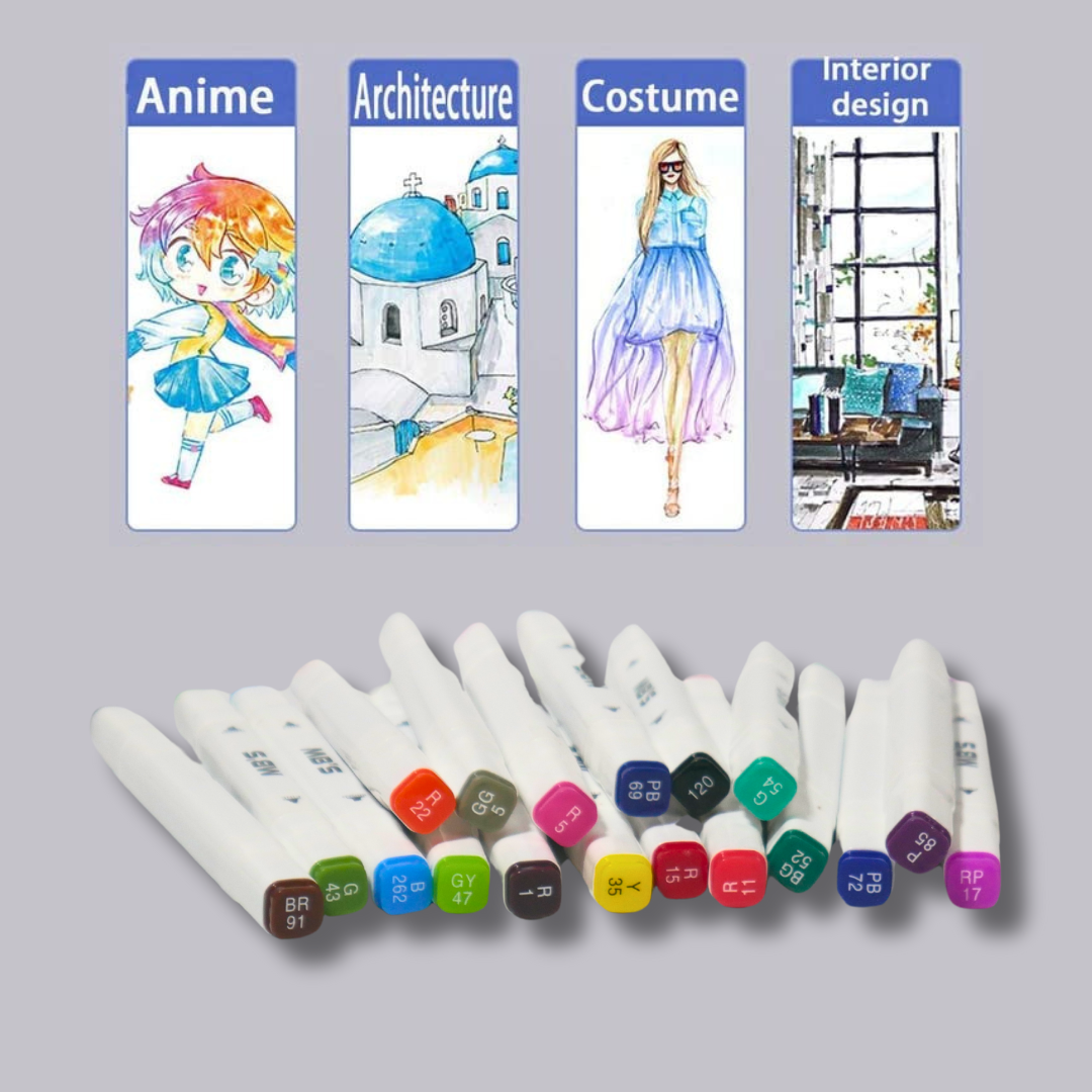 Touch Wool Marker – 18 PCS Set | KidsBestie