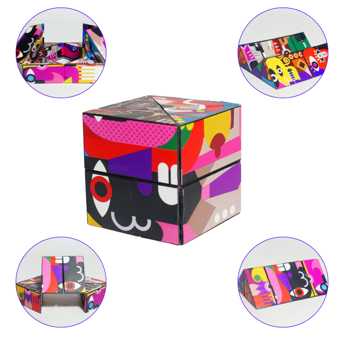 Magic Cube Space Exploration 5-in-1 Puzzle | Educational Learning Toy for Kids | Fun Solar System Adventure