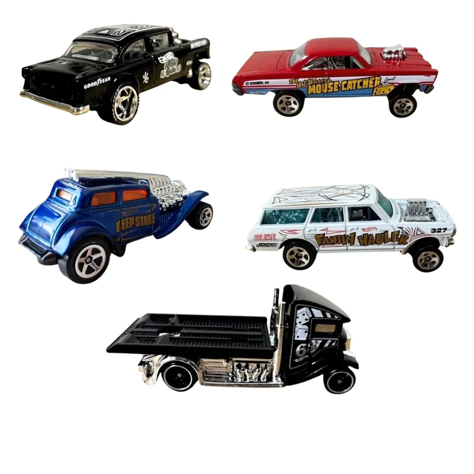 Hot Wheels 5-in-1 Pack Combo (Set of 3) – Total 15 Cars | Original & Premium Collections