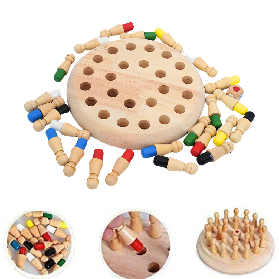 Memory Chess Wooden Memory Game