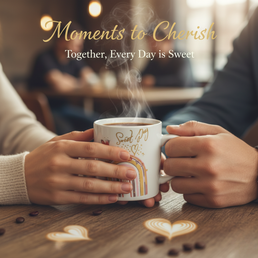 Forever Love – Sweet Day Coffee Cup with a Cute Spoon | Valentines day Gift