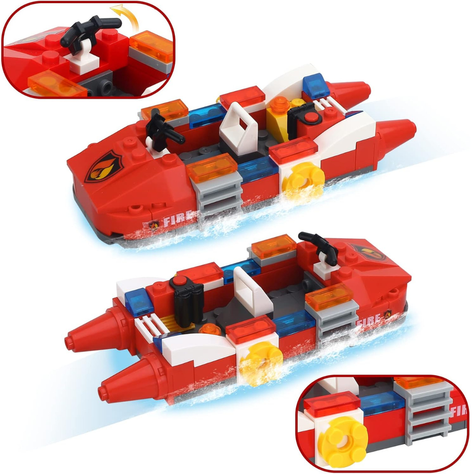 LEGO Fire Rescue Set | Build &amp; Play Firefighter Adventure Toy for Kids[354Pcs]