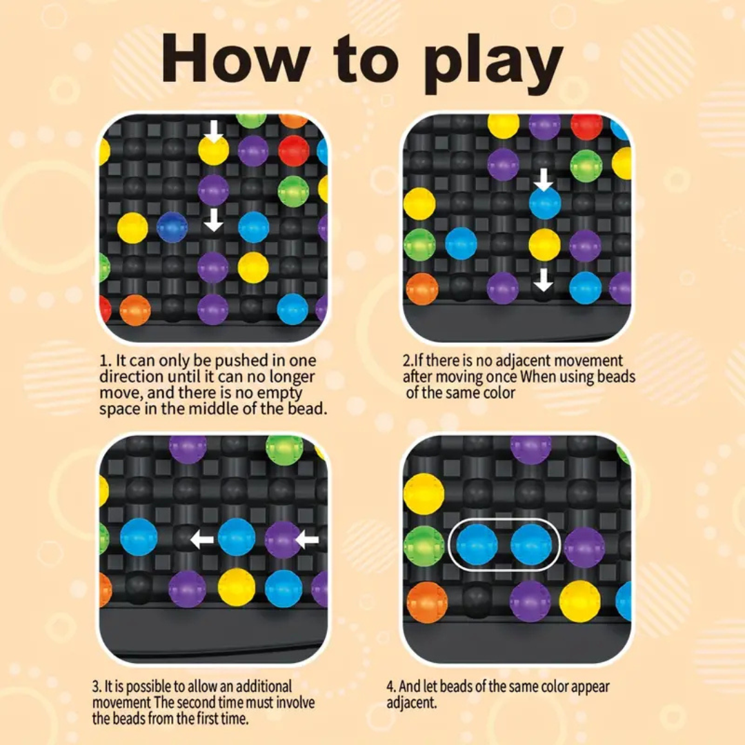 Candy Crush Rainbow Beads Chess Game - 120 Balls