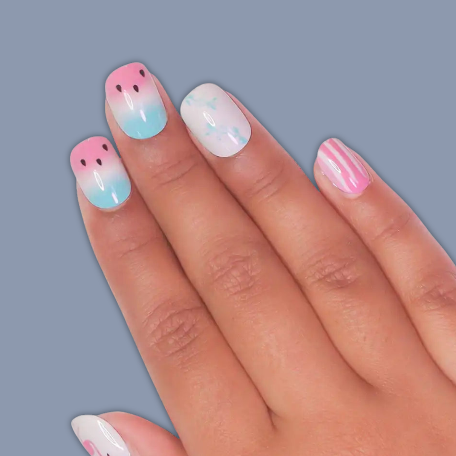 Nail Art Beads Set for Baby Girls | DIY Manicure & Decoration Kit | Safe, Washable and Creative Beauty Toy