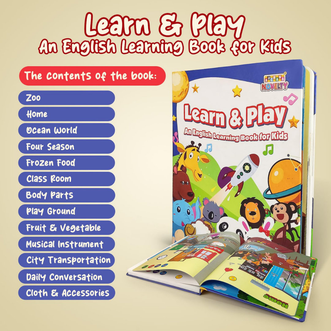 LEARN & PLAY: An English Learning Book for Kids - Rechargeable – KidsBestie