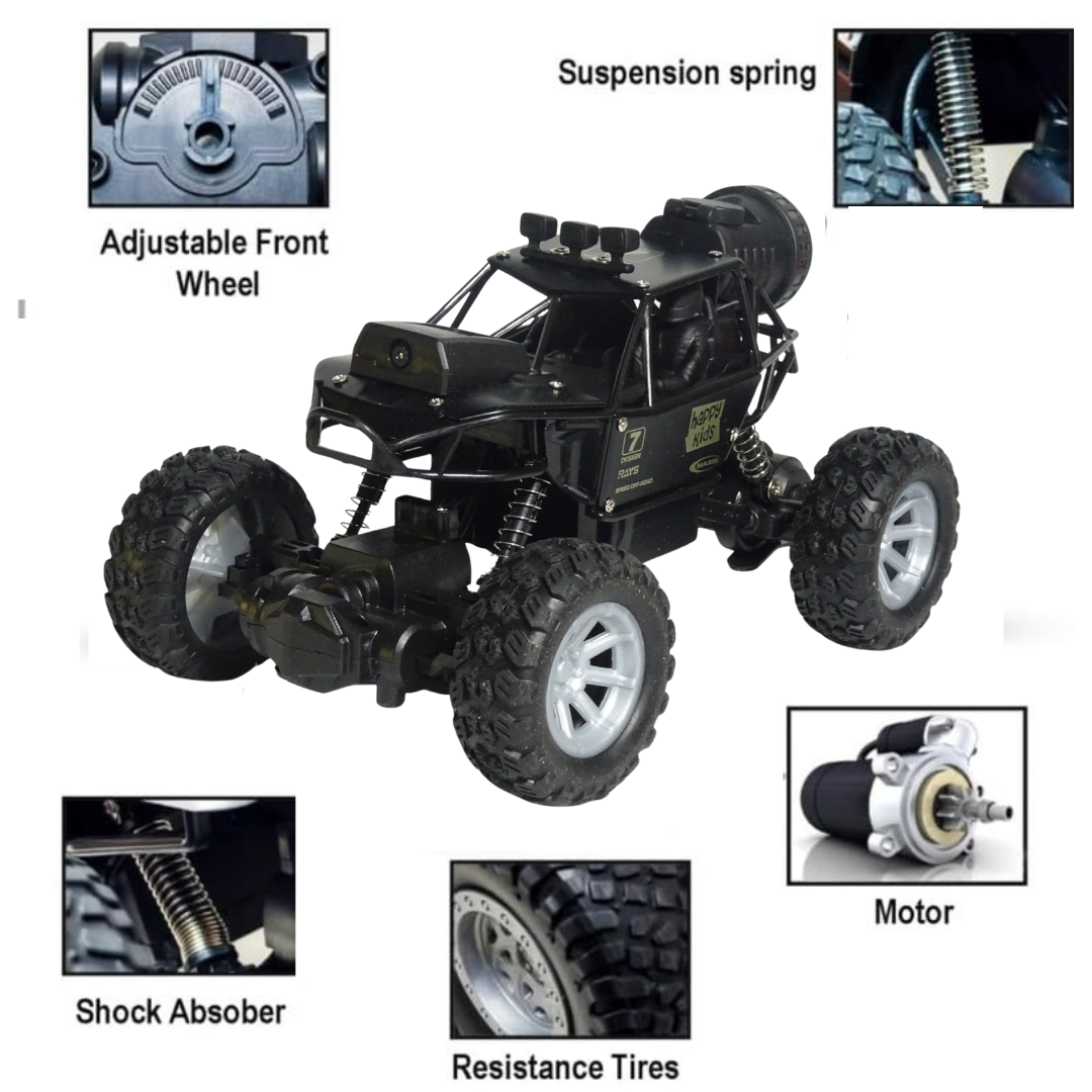 720p Camera RC Rock Crawler Alloy RC Car with Mist Smoke