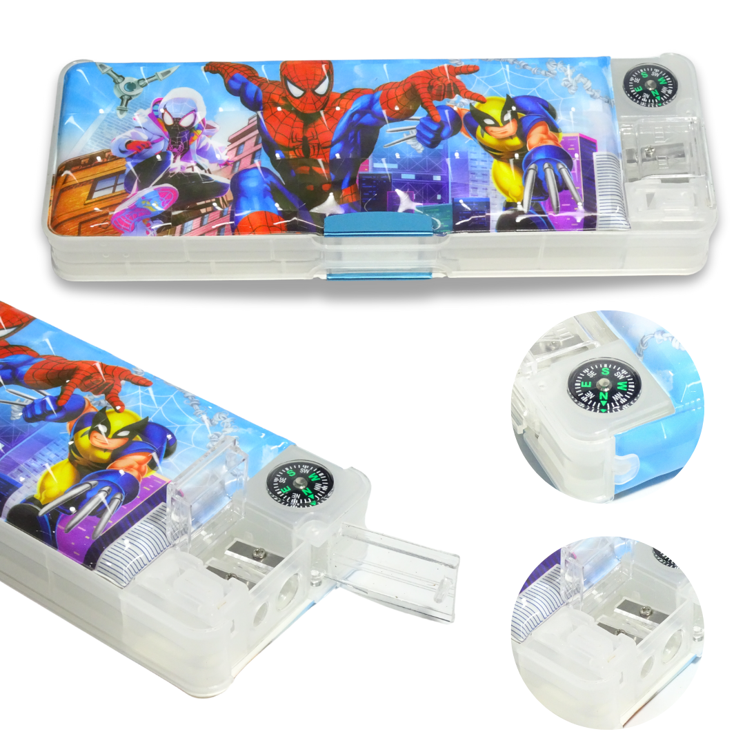 Pencil Box with Compass & Light | KidsBestie