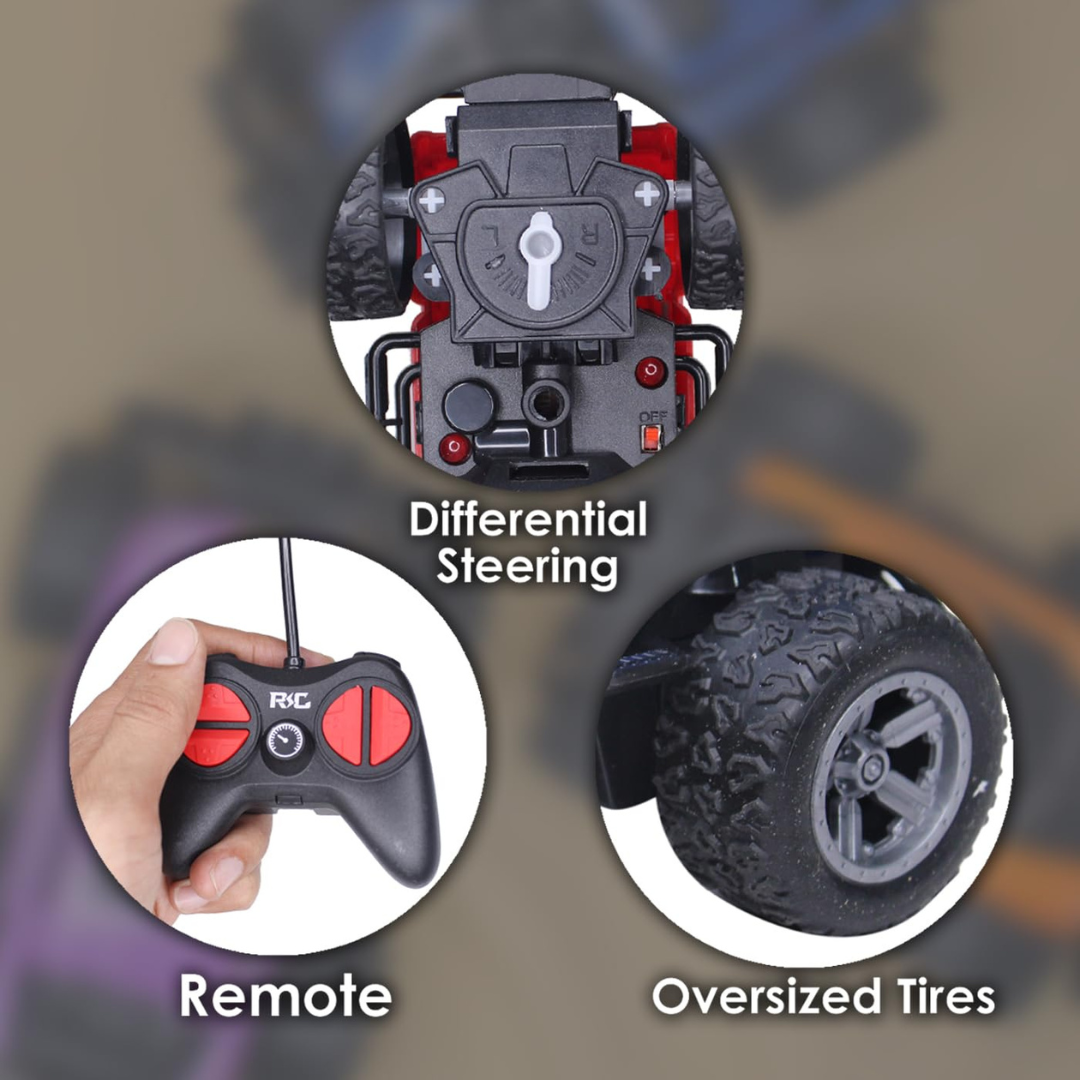 Off-Road Remote Control Monster Stunt Climber  | RC Car Toy for Boys(Random Colours)