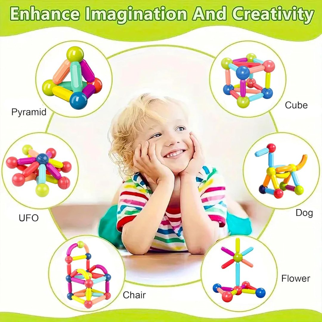 Magnetic Sticks – 42 Pcs | Build, Connect & Create