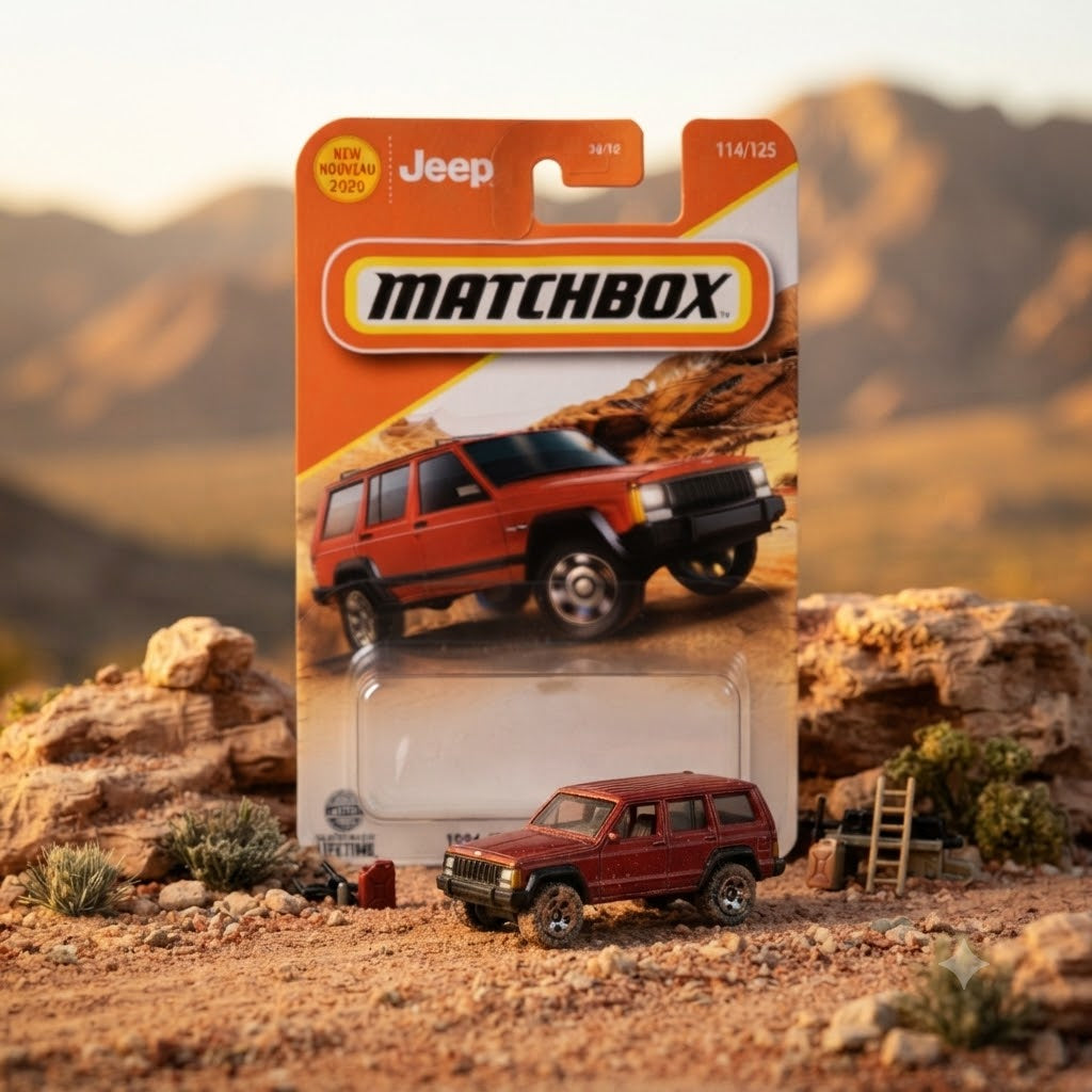 Matchbox 1994 Jeep Cherokee Sport Collector's Edition Diorama Set