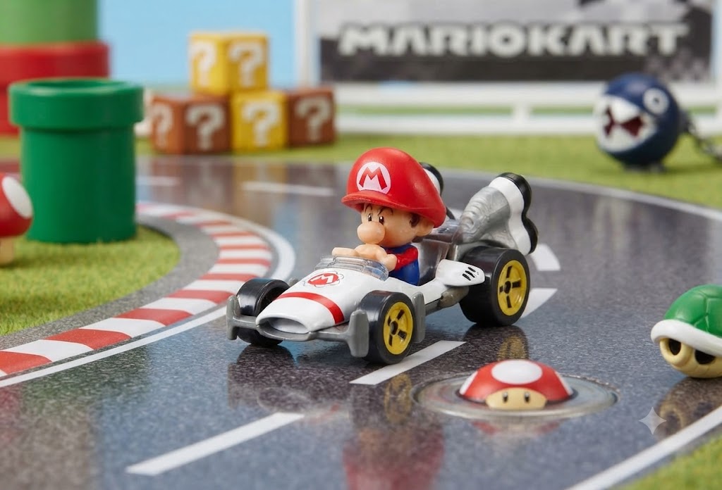 Hot Wheels Mario Kart — Baby Mario (B-Dasher/Intrepidet)
