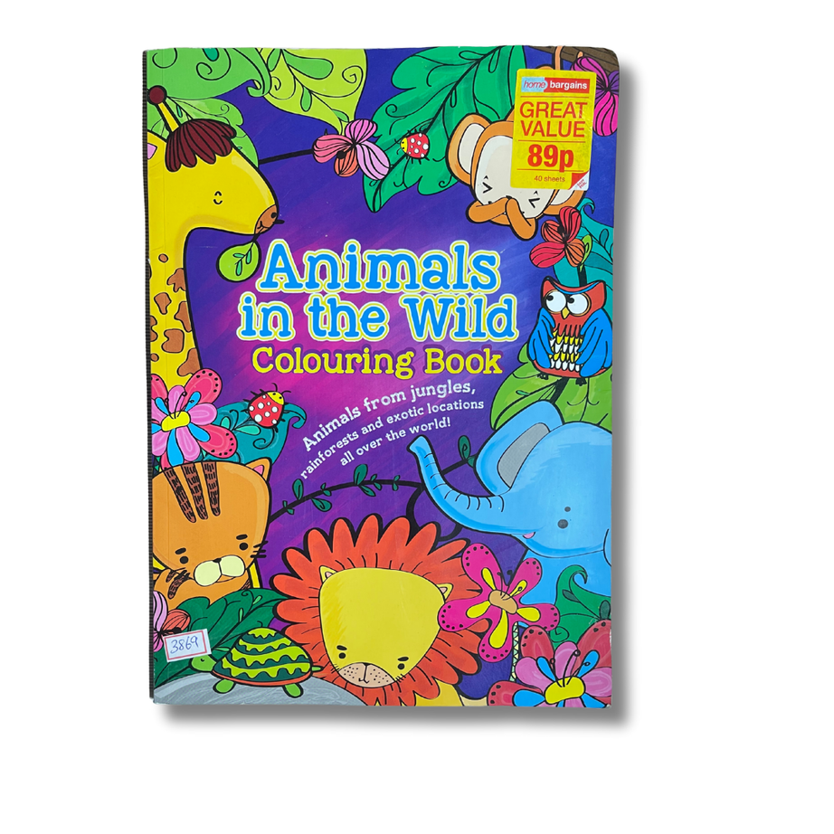 ANIMALS IN THE WILD COLOURING BOOK – Preloved Edition – KidsBestie | KB3869|