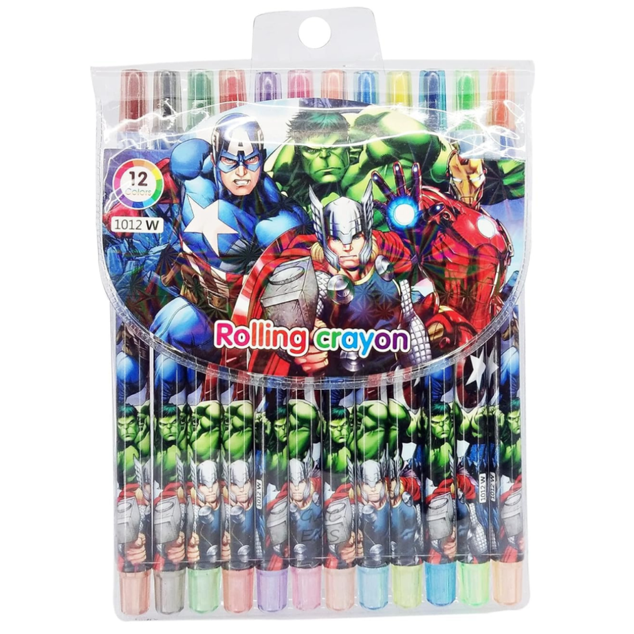 Kids Creative Art Combo Set – Painting Roll, Rollable Crayons & 12-Shade Colour Pencils