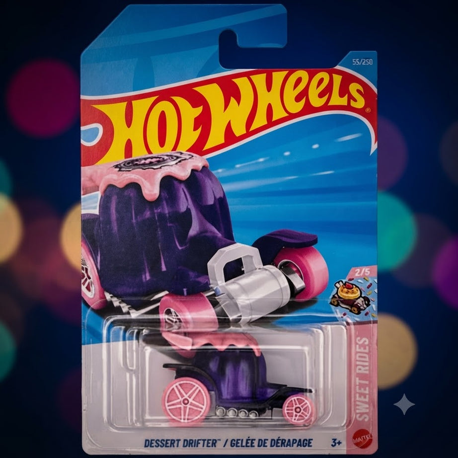 1+1 Hot Wheels Combo Assorted Collectible Die-Cast Toy Cars (McLaren W1 & Dessert Drifter)
