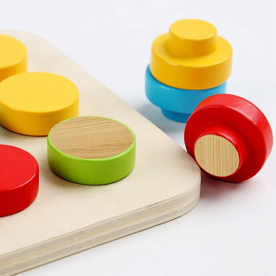 Big Peg Mosaic Wooden Set | Creative & Educational Toy for Kids