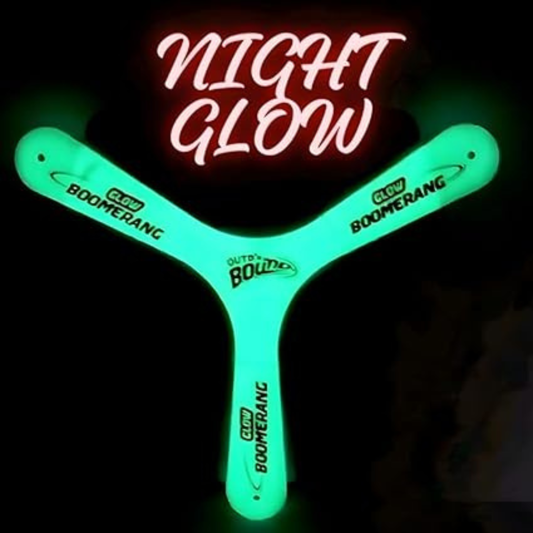 Glow in The Dark Sports Boomerang Flying Disc | Y-Shaped Spinner Toy 🌀 | Kids & Adults