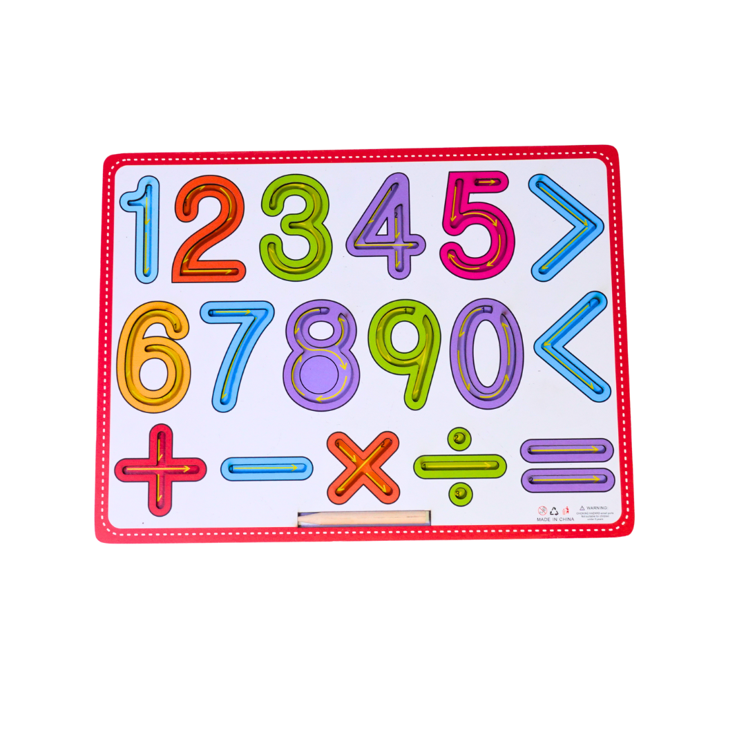 Colourful Numbers Tracing Educational Board | KidsBestie