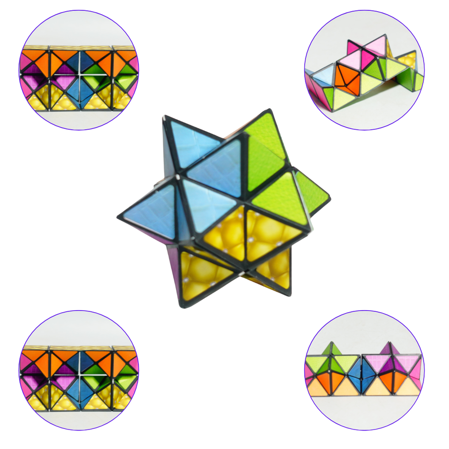 Magic Cube Space Exploration 5-in-1 Puzzle | Educational Learning Toy for Kids | Fun Solar System Adventure