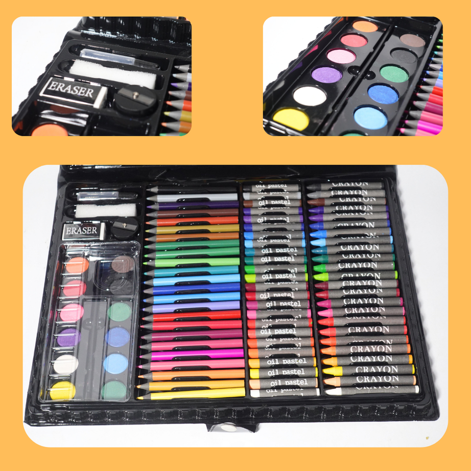 168 Piece Art Set, Drawing and Painting Set for Kids