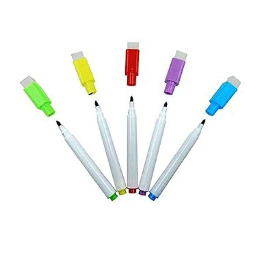 Pack of 10 Dry Erase Markers – Fine Tip | Quick-Dry & Low-Odor Whiteboard Markers