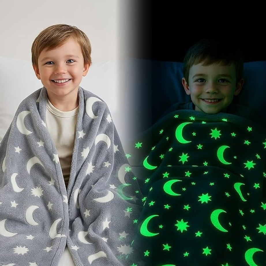 Glow Magic Blanket With 2 Glow Animals Combo
