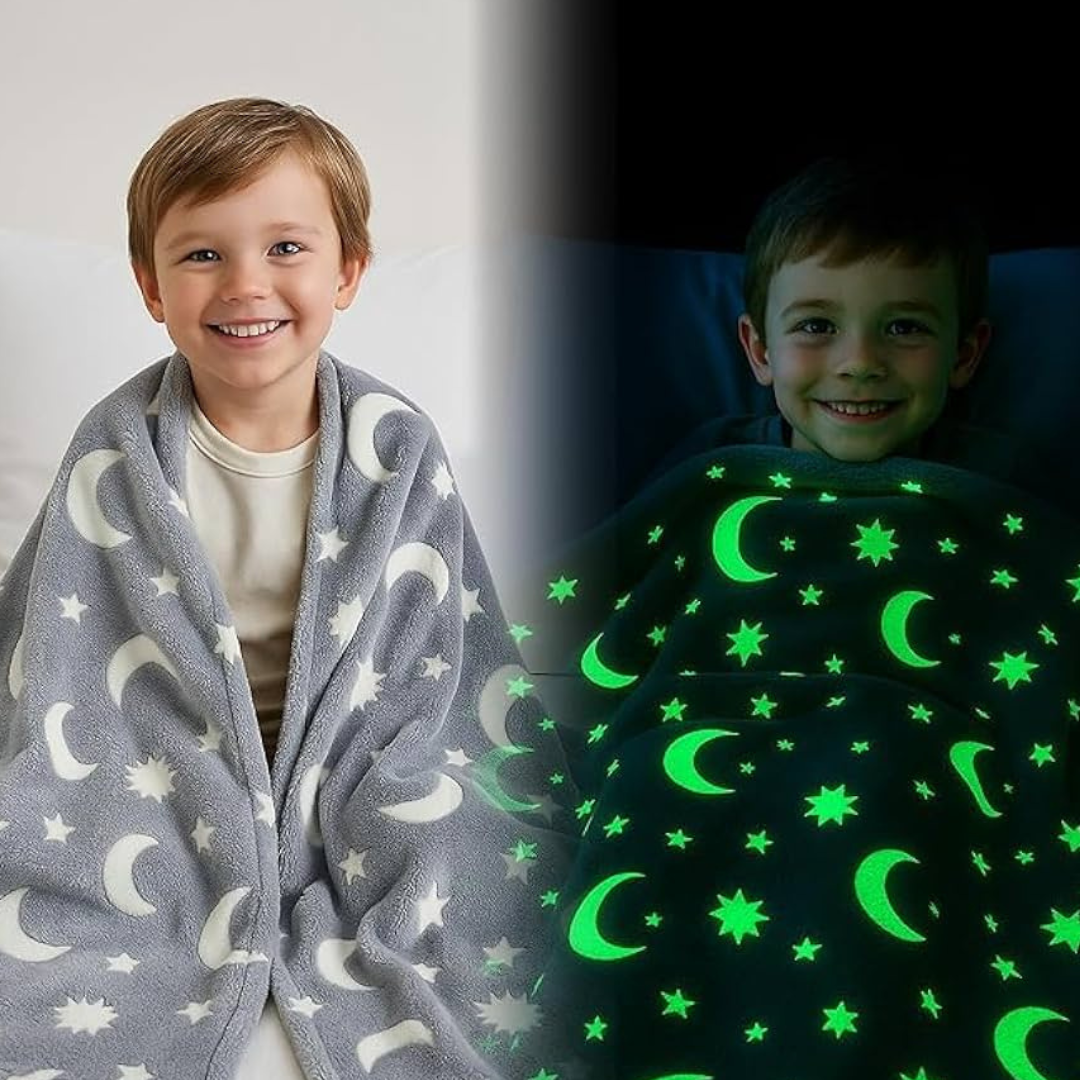 Glow Magic Blanket With 2 Glow Animals Combo