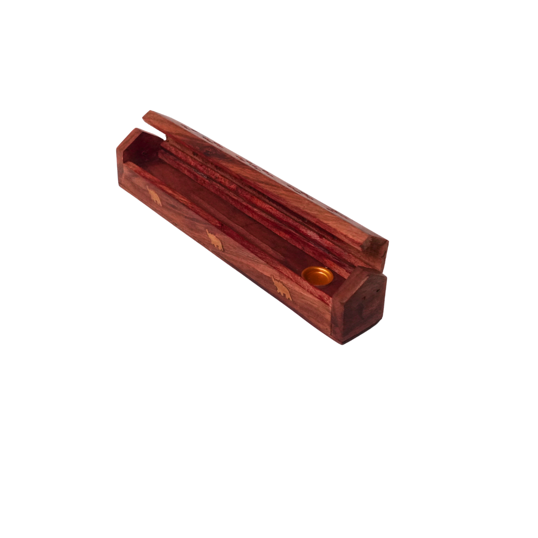 Wooden Incense Stick Holder with Ash Catcher Tray – KidsBestie