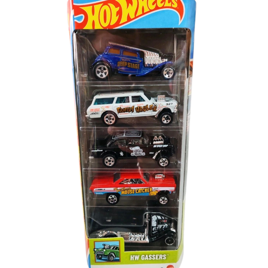 Hot Wheels 5-in-1 Pack Combo (Set of 3) – Total 15 Cars | Original & Premium Collections