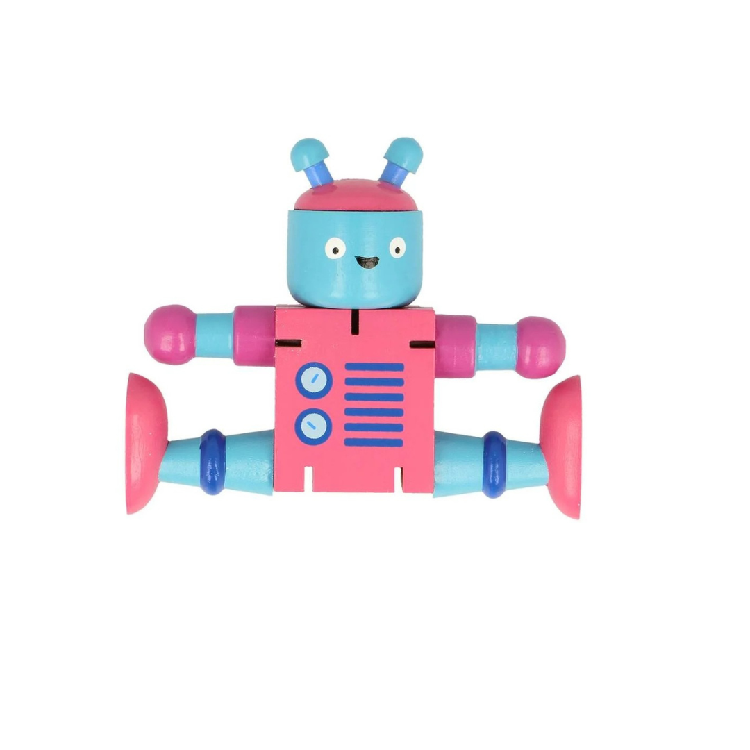 Wooden Robot Toy for Kids(Random Colour)