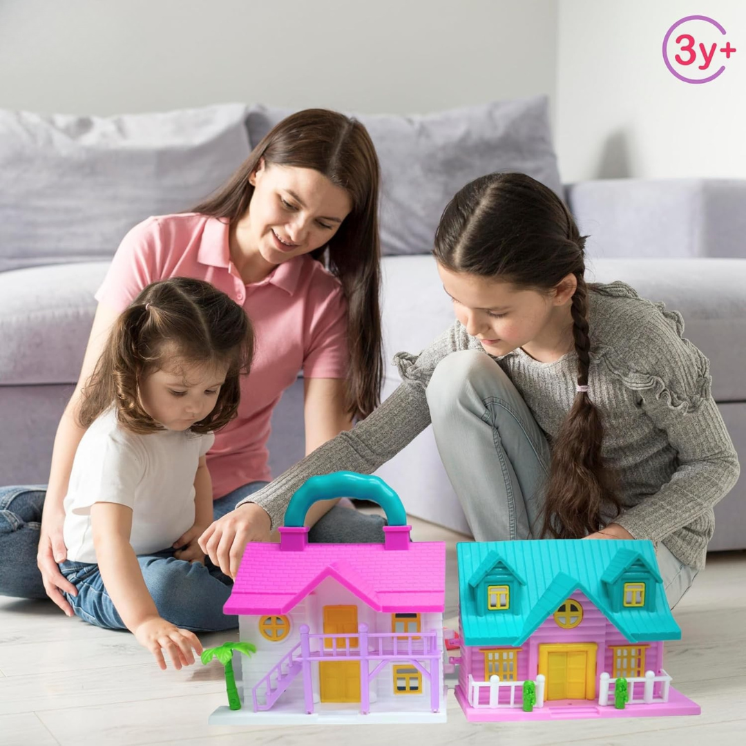 Beautiful Doll House | Pretend Play Set for Girls | Mini Furniture & Accessories | Creative Role Play Toy