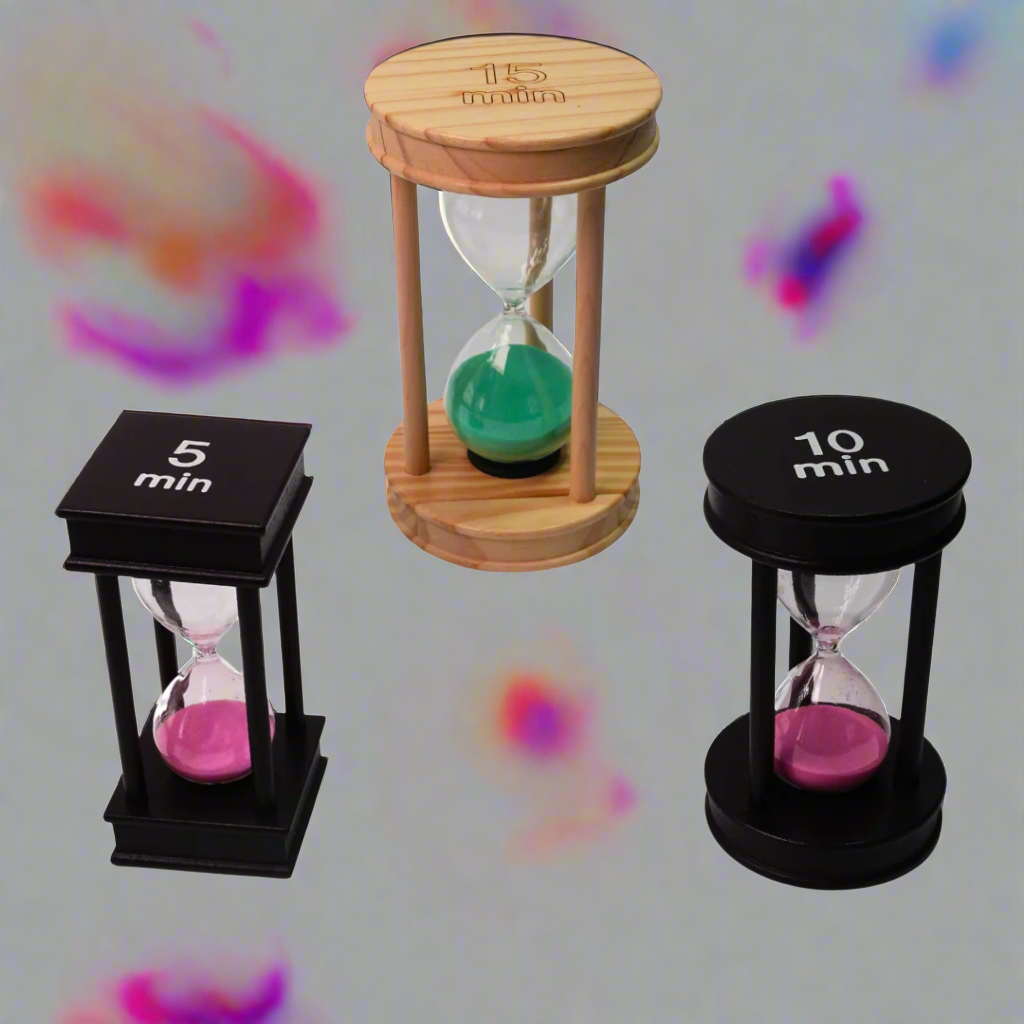 Kidsbestie-5 Min Hourglass Wooden Frame Sand Timer