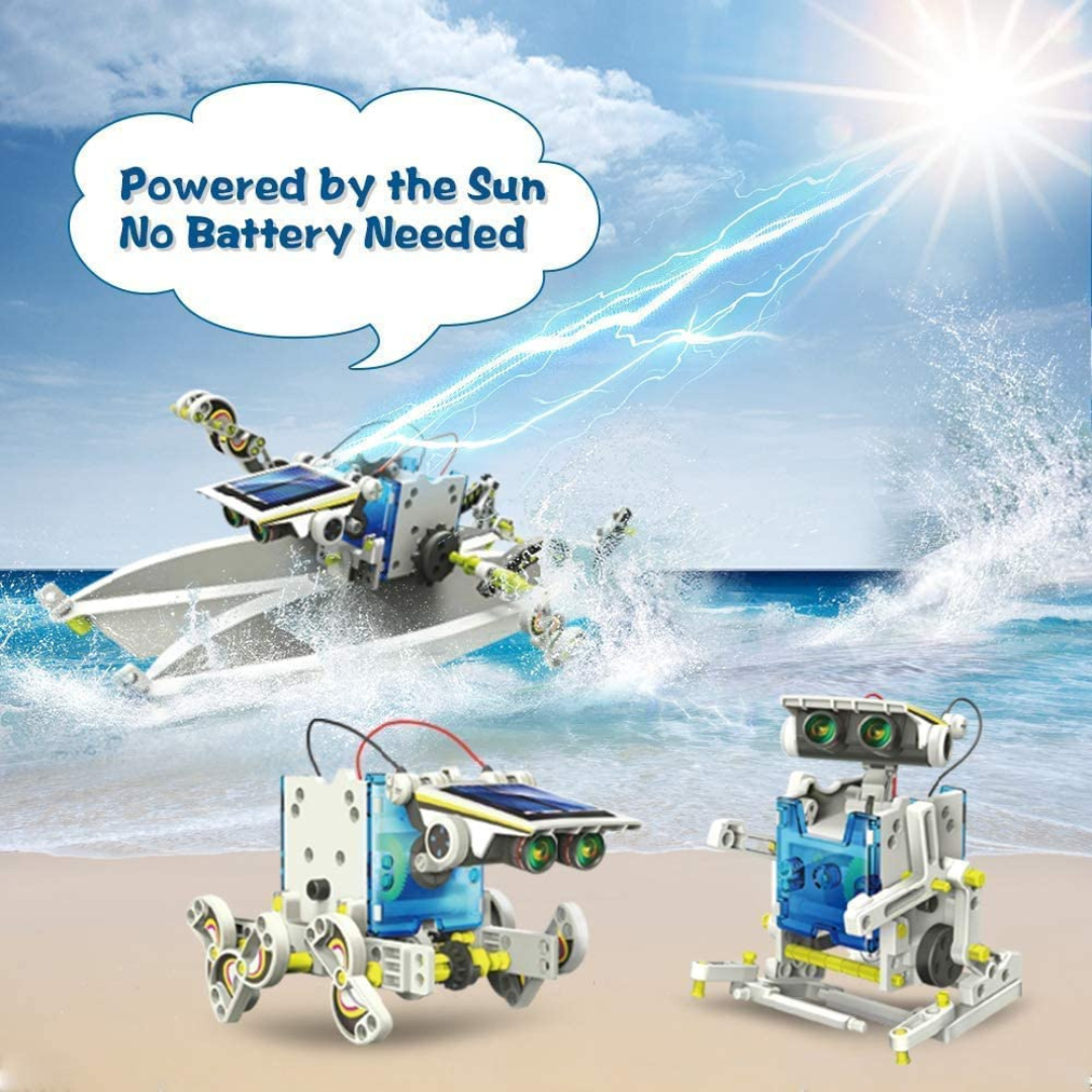 13-in-1 Solar Educational Robot Kit | STEM 13-in-1 Solar Power Robots Creation Toy, Educational Experiment DIY Robotics Kit, Science Toy Solar Powered Building Robotics Set