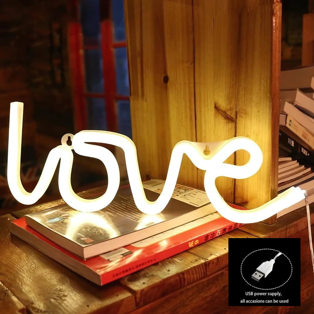 Kidsbestie-5 in 1 Combo - 32cm Love Neon Light