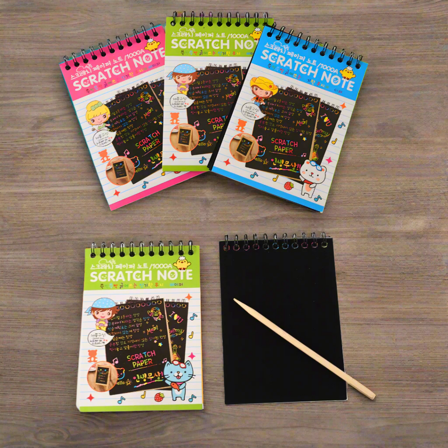 Kidsbestie-5 in 1 combo-Mini Scratch Book