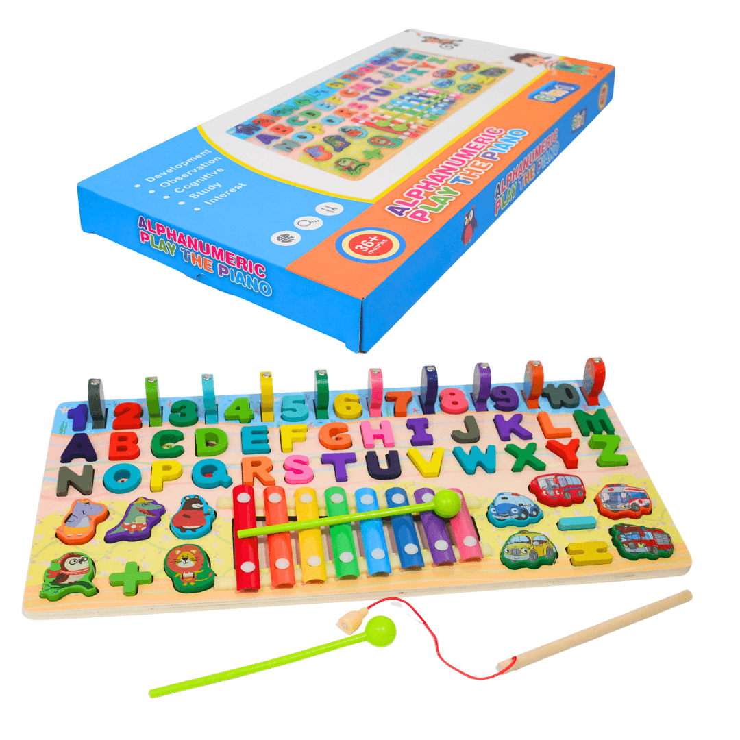 6 in 1 Alphanumeric Play the Piano for kids Age 3+ - Kids Bestie