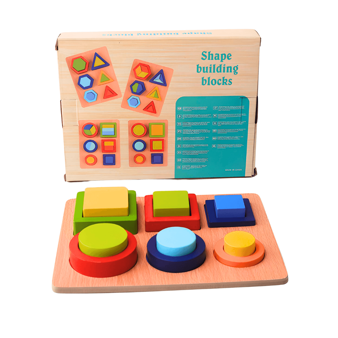 6 Shapes Building Blocks for Kids Age 3 - Kids Bestie