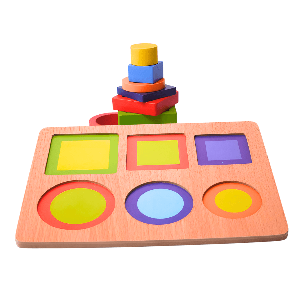 6 Shapes Building Blocks for Kids Age 3 - Kids Bestie